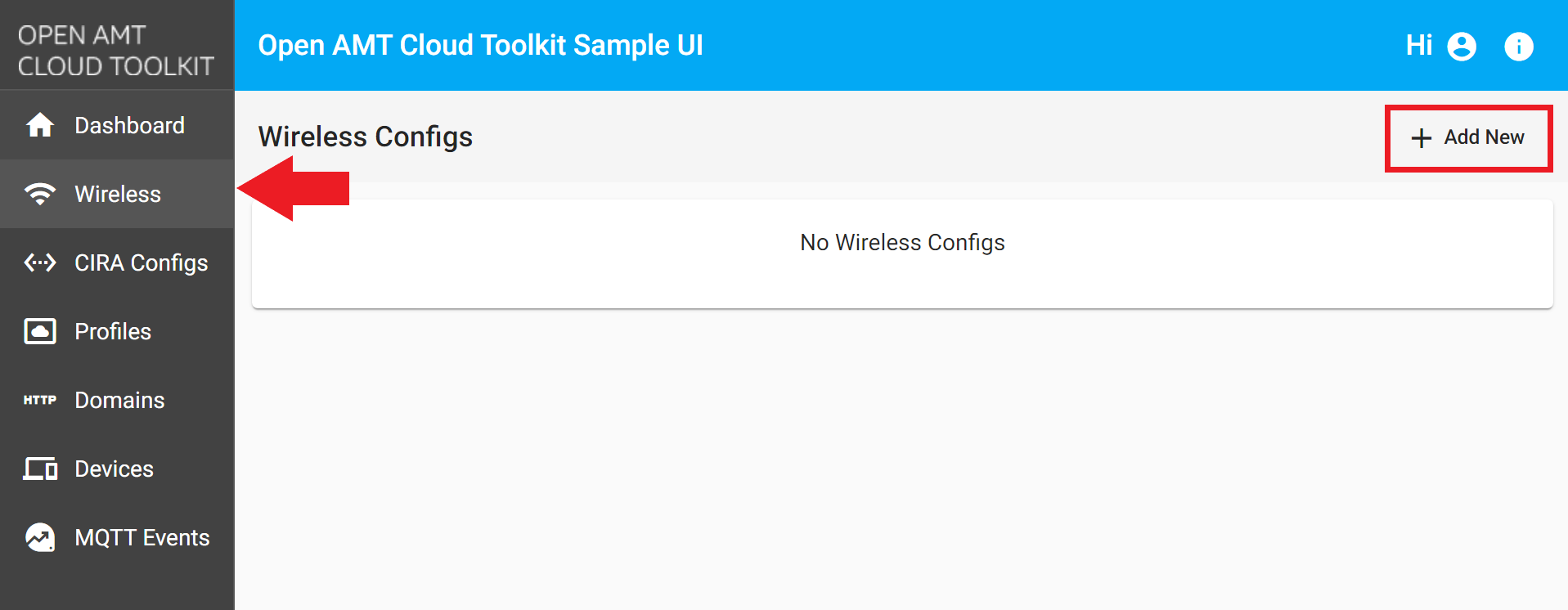 Figure 1: Create a new WiFi Config